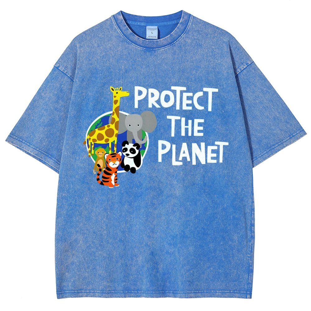 Protect The Planet Vintage Distressed T-shirt