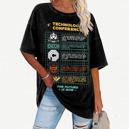 Technology Conference Vintage Distressed T-shirt