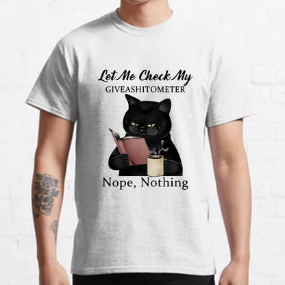 Cat Drinking Coffee Touch My Coffee I Will Slap You So Hard Nerdy T-Shirt