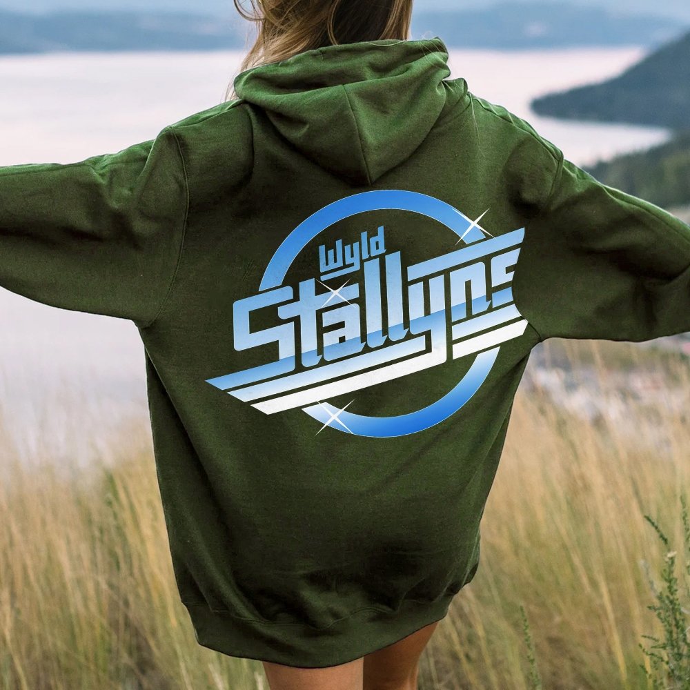 Wyld Stroke Printed Back Unisex Cotton Hoodie