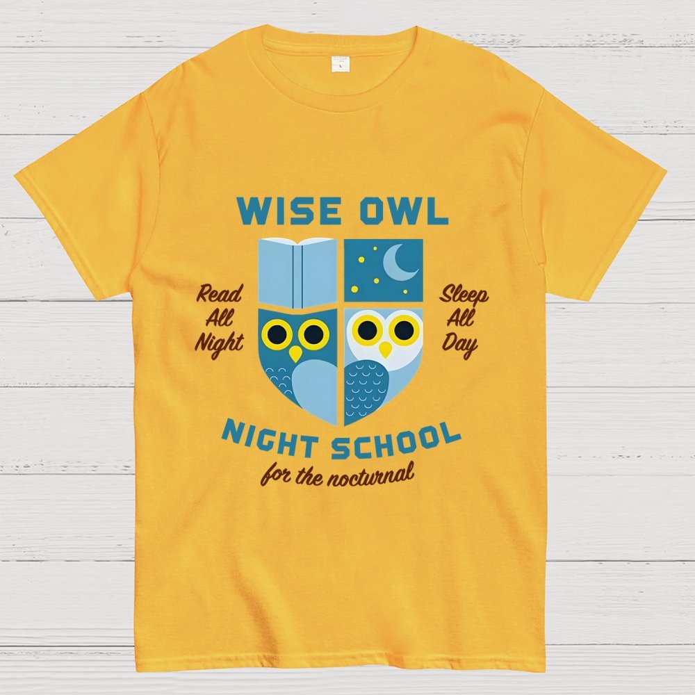 Wise Owl Night School Unisex Geek T-Shirt