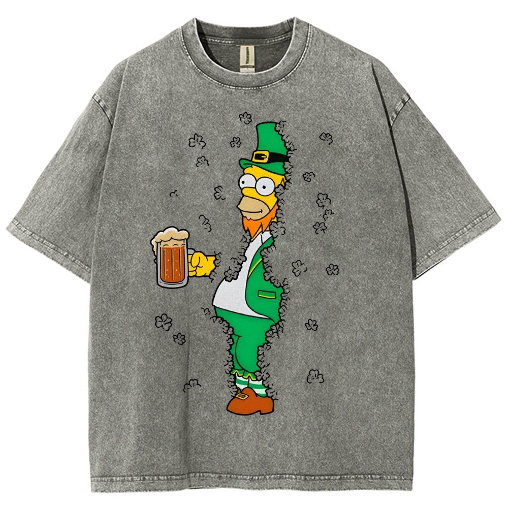 Into the Clovers-St. Patrick's Day Vintage Distressed T-shirt