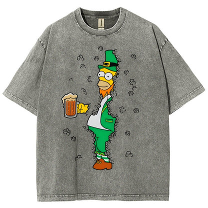 Into the Clovers-St. Patrick's Day Vintage Distressed T-shirt