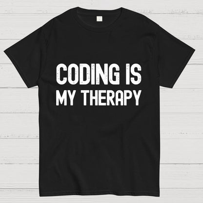 Coding Is My Therapy Geeky T-Shirt