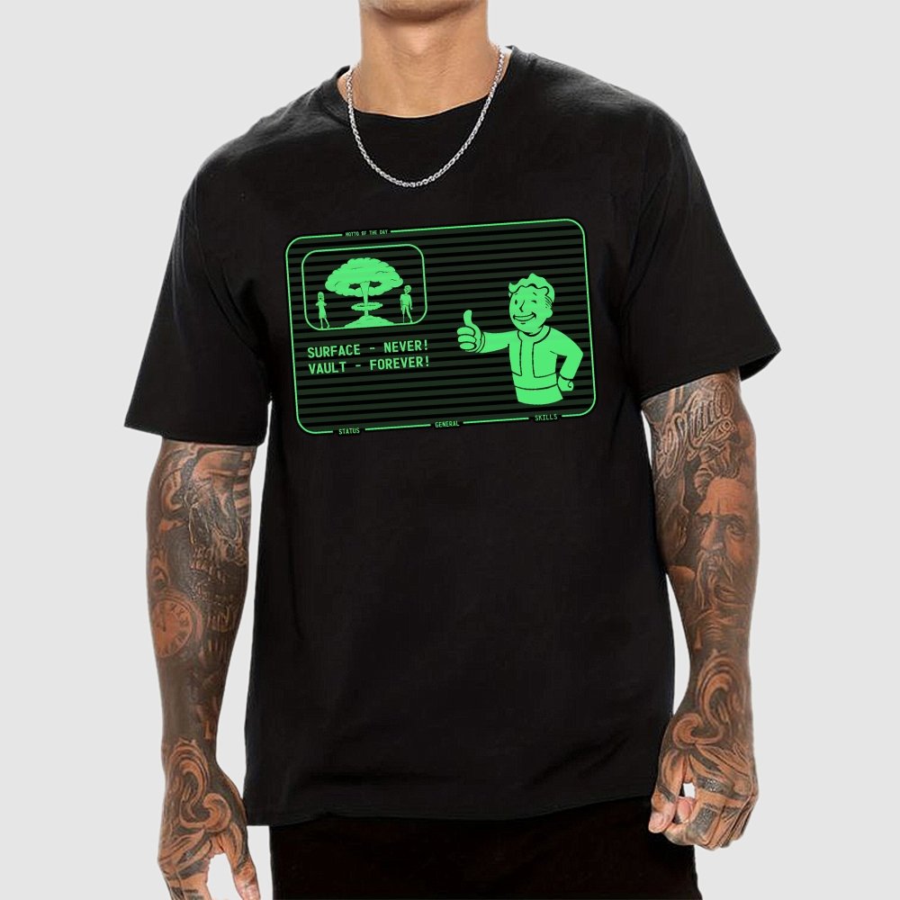 Surface Never Vault Forever Geek T-Shirt