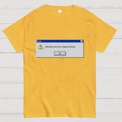 Motivation Error Geek T-Shirt