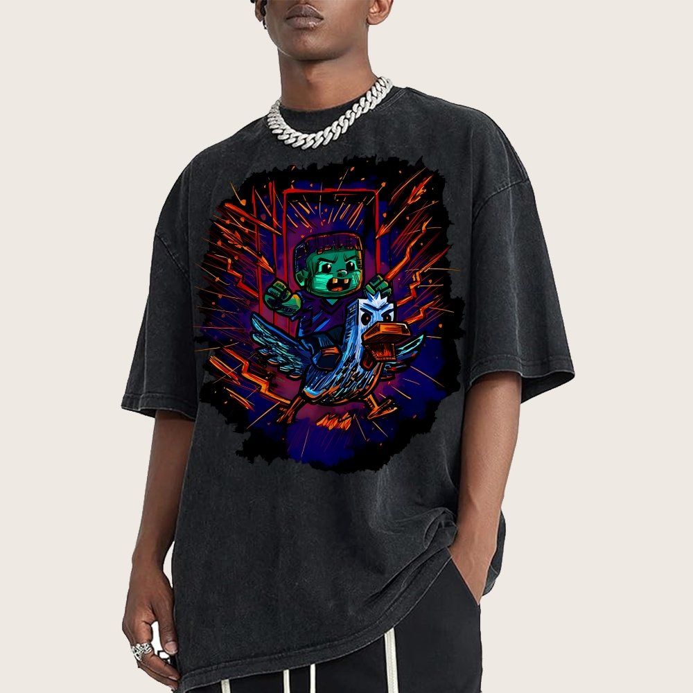 What the Cluck Vintage Distressed T-shirt