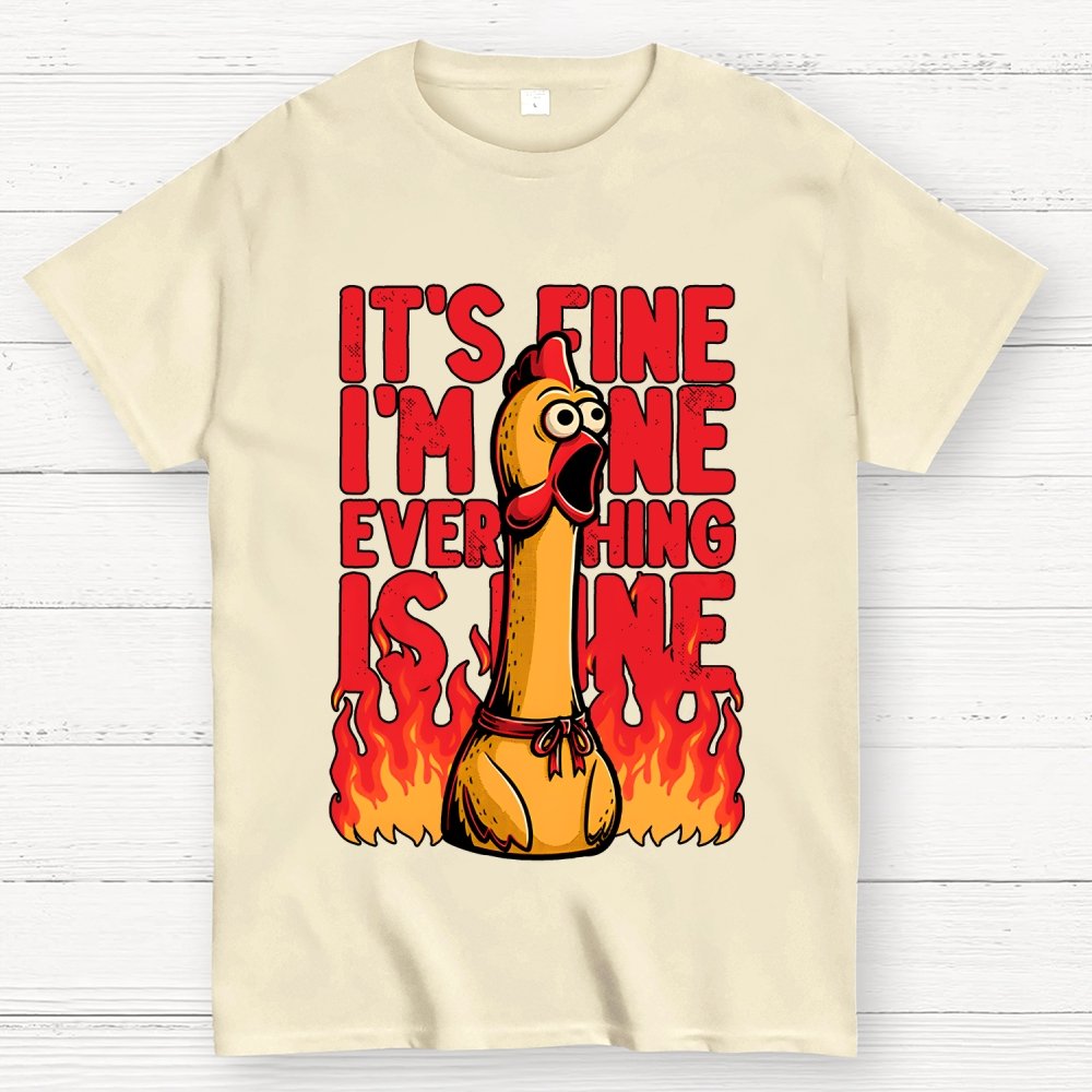 Chicken Fine Burn Geek T-Shirt