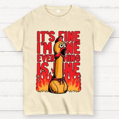 Chicken Fine Burn Geek T-Shirt