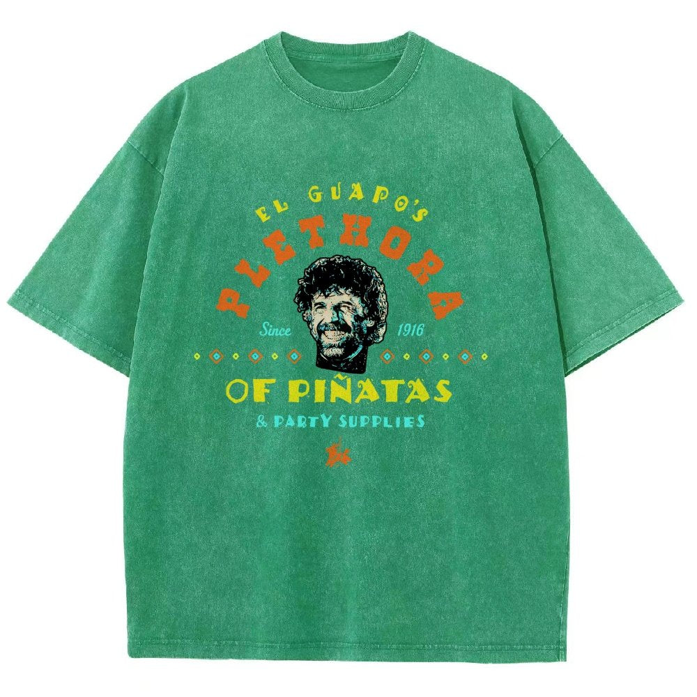 A Character's Plethora Of Pinatas & Party Supplies Vintage Distressed T-shirt