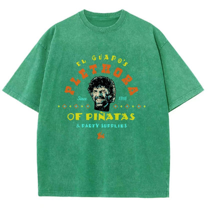 A Character's Plethora Of Pinatas & Party Supplies Vintage Distressed T-shirt