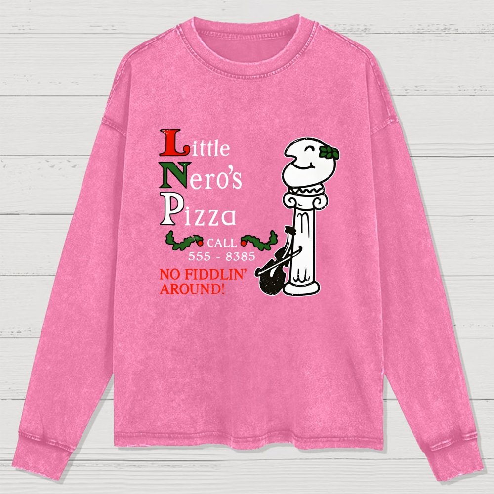Local Pizza Joint Washed Long Sleeve Tee