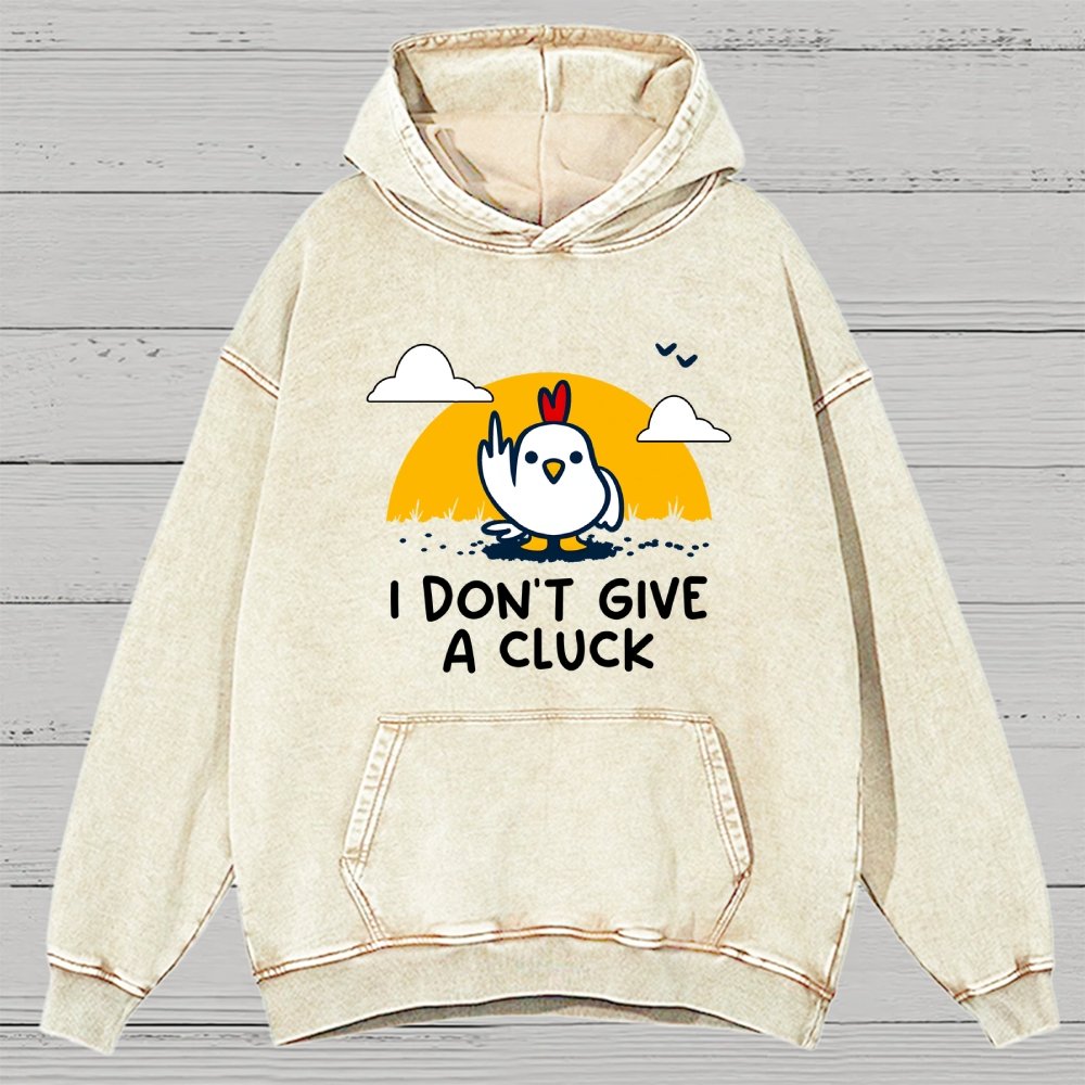 Don’t Give A Cluck Vintage Distressed Hoodie