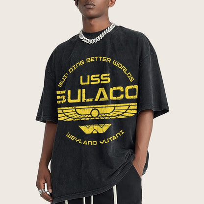 USS Starlight Vintage Distressed T-shirt