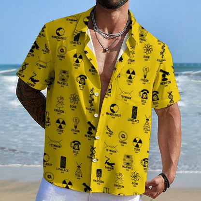 Chemistry & Physics Geek Hawaiian Shirt