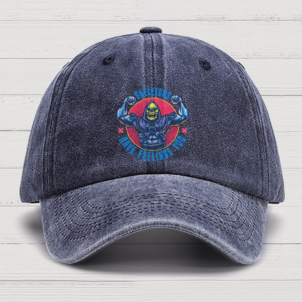 Skeletons have feeling too Cotton Hat