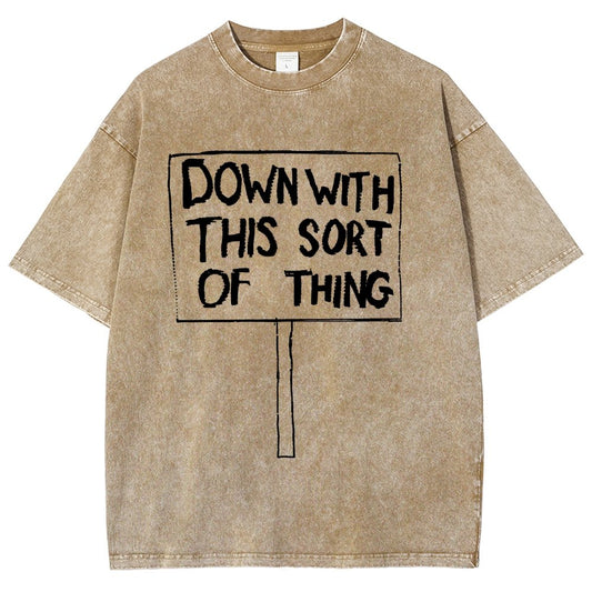 Down With This Sort Of Thing Vintage Distressed T-shirt