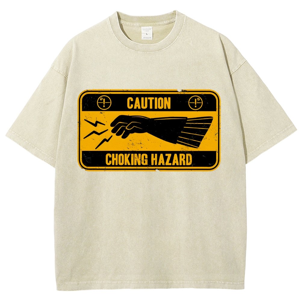 Choke Hazard Vintage Distressed T-shirt