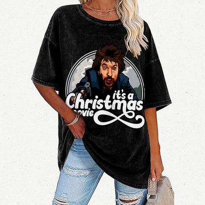 It‘s A Christmas Movie Vintage Distressed T-shirt