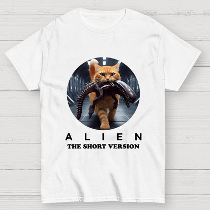 Alien Cat Heavy Geek T-Shirt