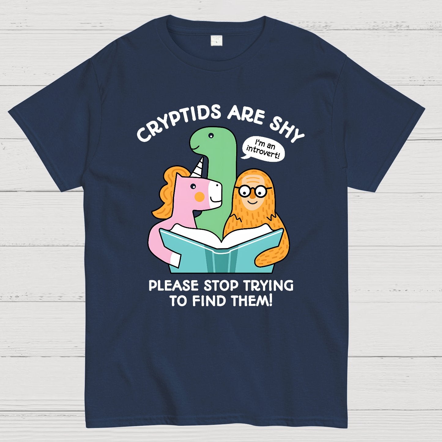 Cryptids are Shy Geek T-Shirt