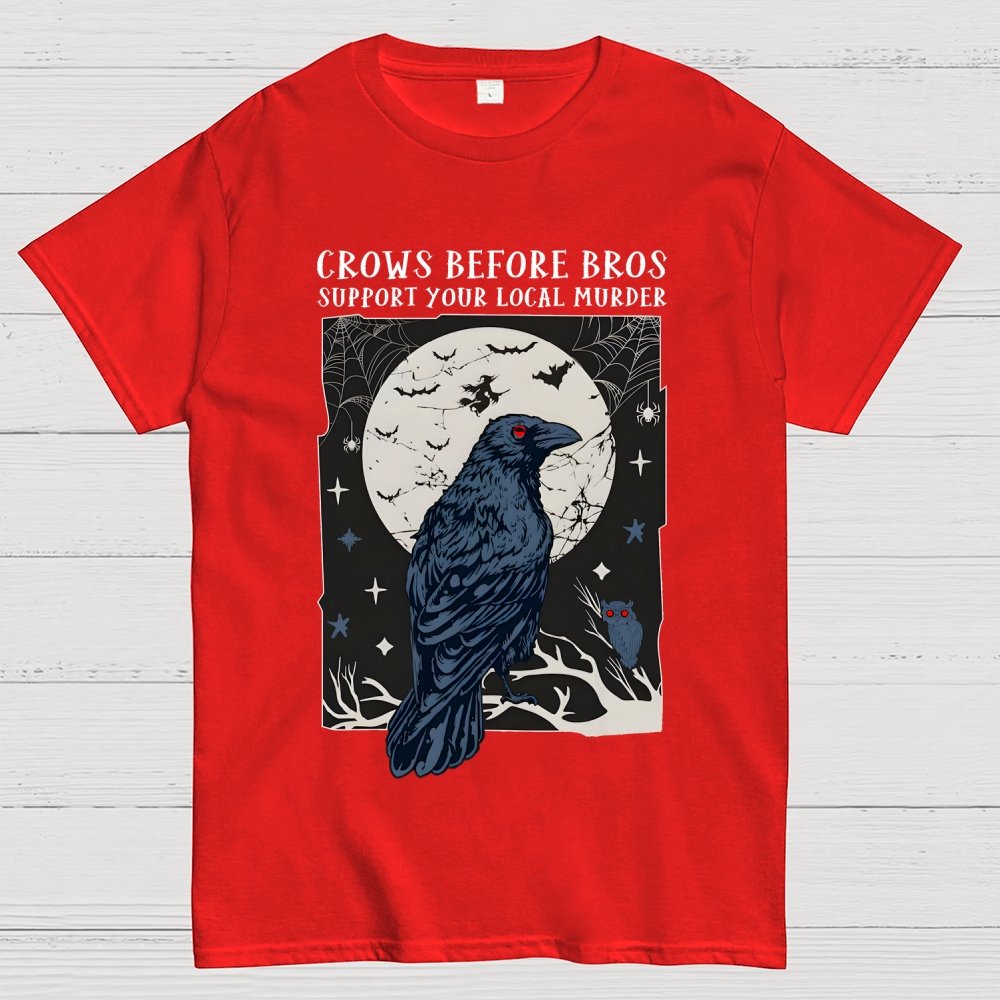 Crows Before Bros Unisex Geek T-Shirt
