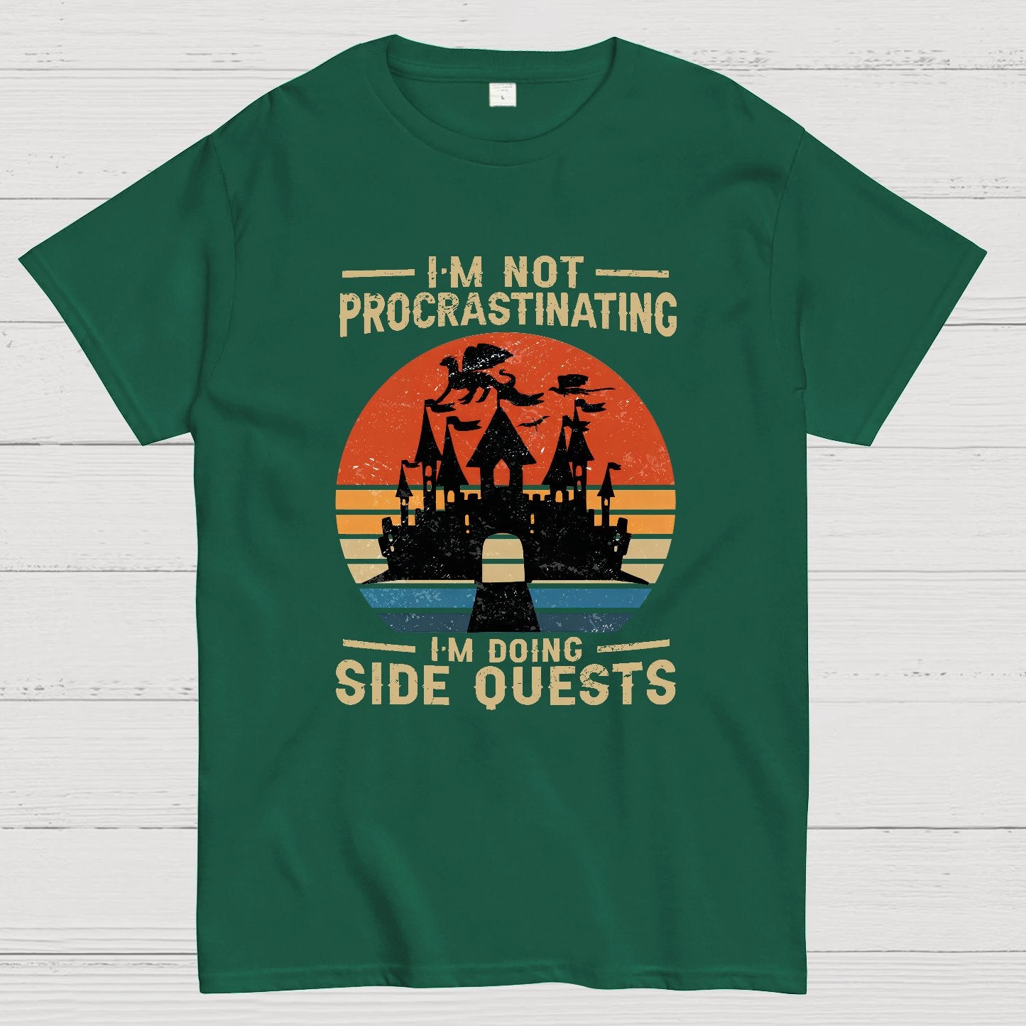 I'm Not Procrastinating I'm Doing Side Quests Geeky T-Shirt