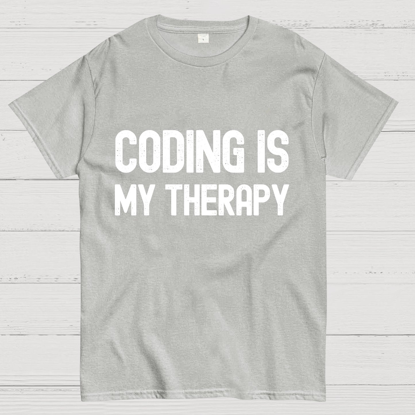 Coding Is My Therapy Geeky T-Shirt