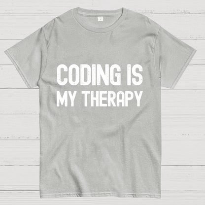 Coding Is My Therapy Geeky T-Shirt