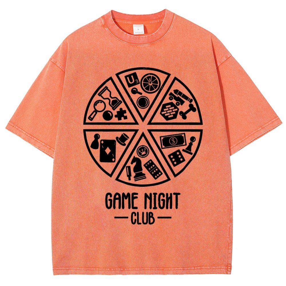 Game Night Club Vintage Distressed T-shirt