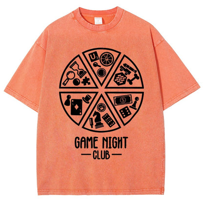 Game Night Club Vintage Distressed T-shirt
