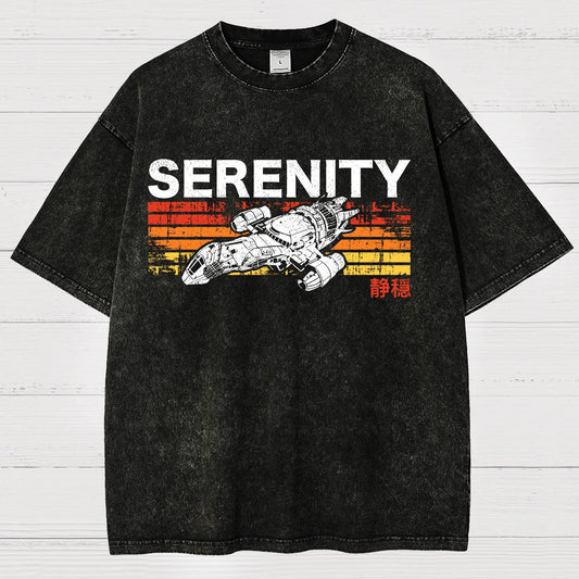 Retro Firefly Starship Vintage Distressed T-shirt