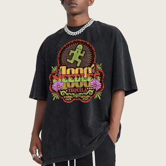 Funny 1000 Needles Tequila Vintage Distressed T-shirt