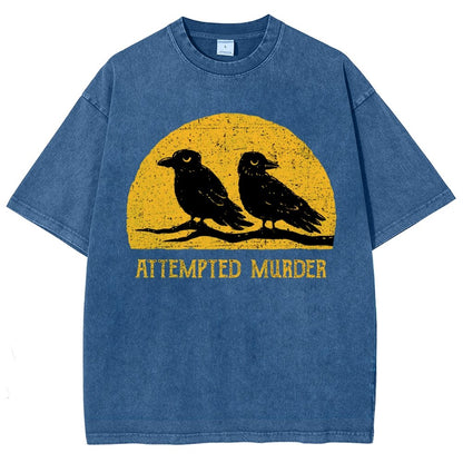 Attempted Murder Vintage Distressed T-shirt