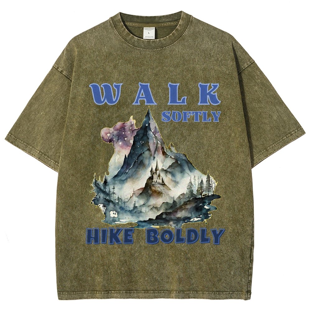 Walk Softly, Hike Boldly. More You Hike Vintage Distressed T-shirt