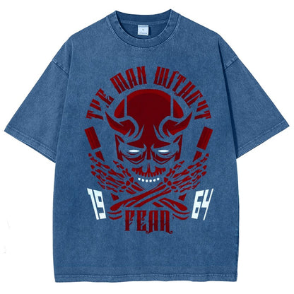 Devil Skull Vintage Distressed T-shirt