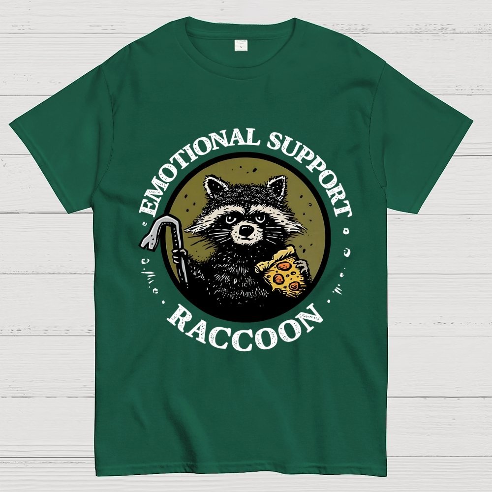 Emotional Support Raccoon Geek T-Shirt