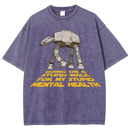 Galactic Wander Vintage Distressed T-shirt