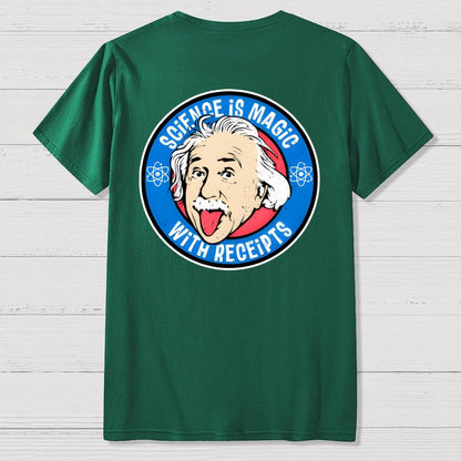 Science Is Magic Front And Back Printing Geek T-Shirt