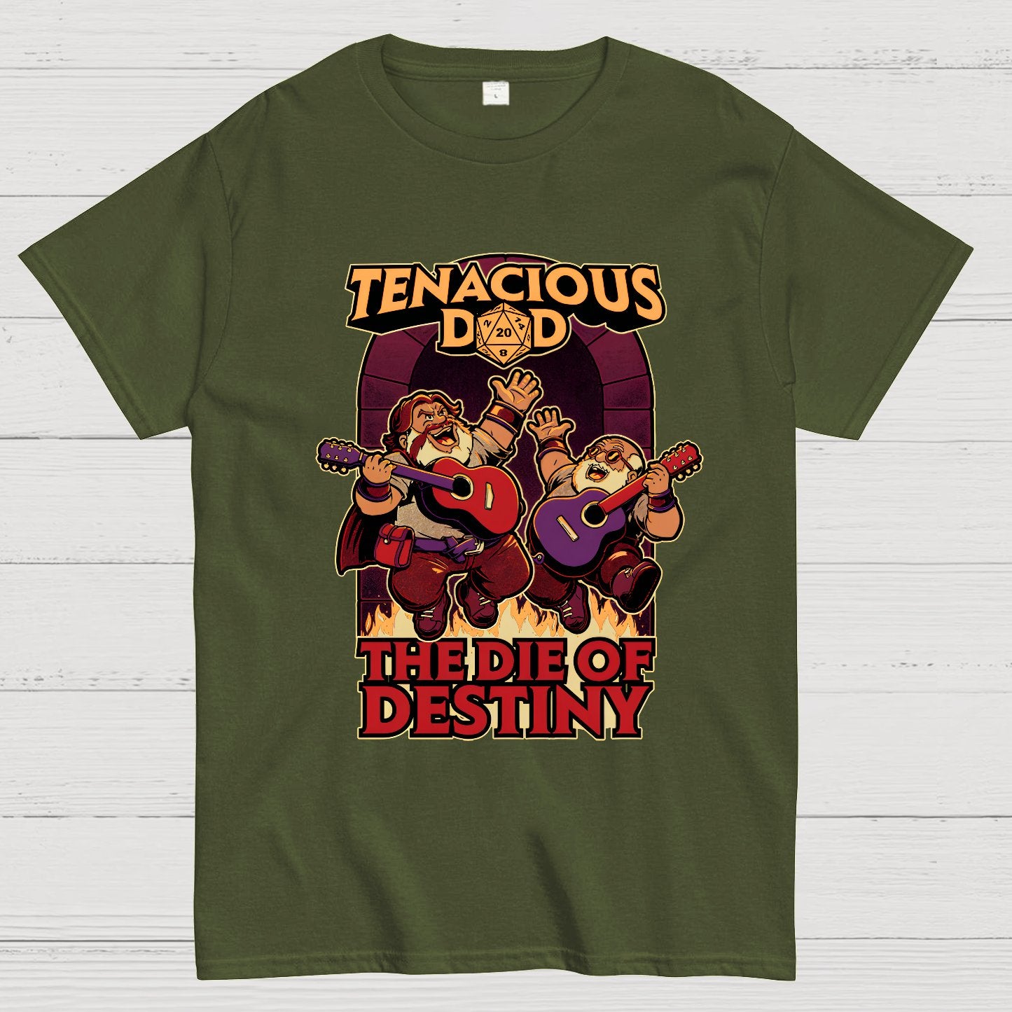 Tenacious Dad The Die Of Destiny Nerdy T-Shirt