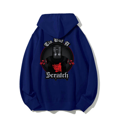 None Shall Pass - Tis But A Scratch Printed Back Unisex Cotton Hoodie