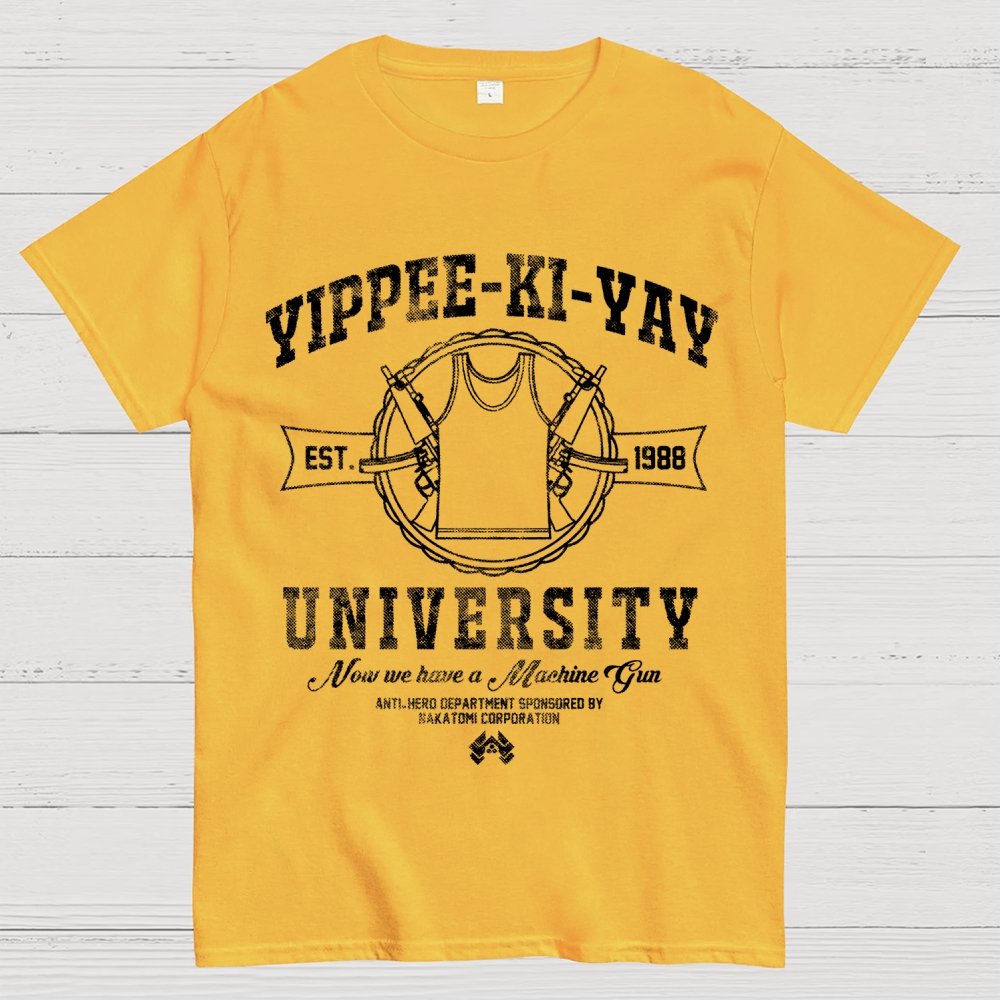 Yippee-Ki-Yay University Geek T-Shirt
