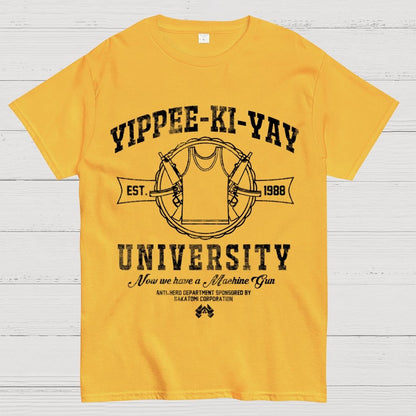 Yippee-Ki-Yay University Geek T-Shirt