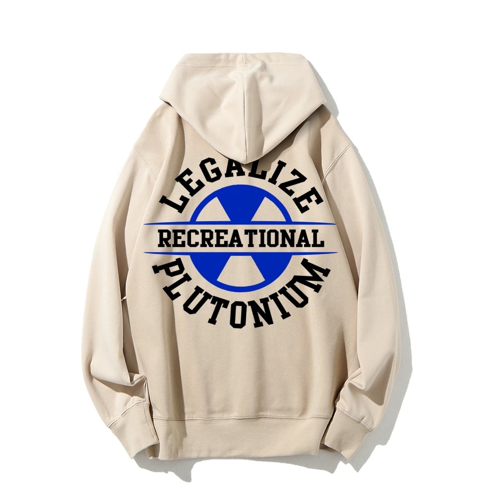 Legalize plutonium recreational Printed Back Unisex Cotton Hoodie