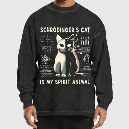 Schrodinger's Сat Science Washed Long Sleeve Tee