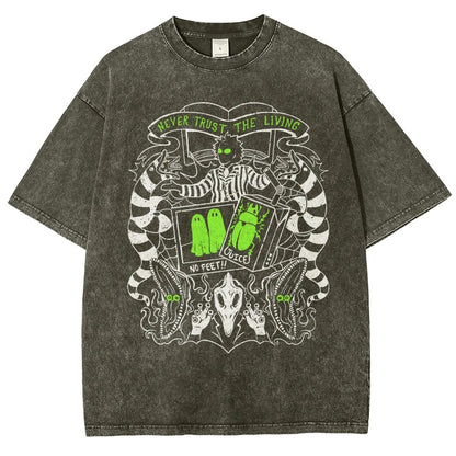 Never Trust the Living Vintage Distressed T-shirt