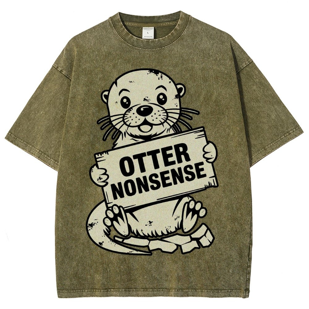 Otterly Nonsensical Vintage Distressed T-shirt