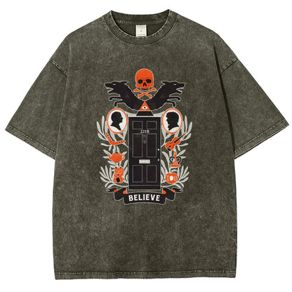 221b Elm St Vintage Distressed T-shirt