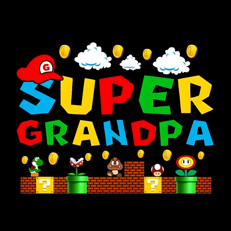Super Grandpa Geek T-Shirt