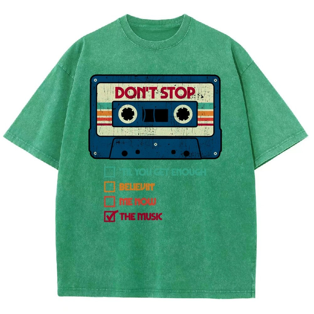 Dont Stop The Music Vintage Distressed T-shirt